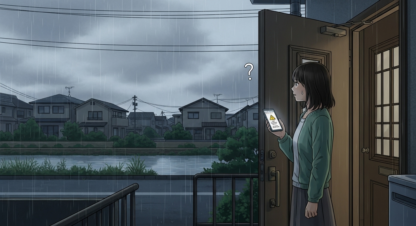 避難するか悩む